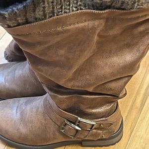 Brown Knee High Fashion Boot